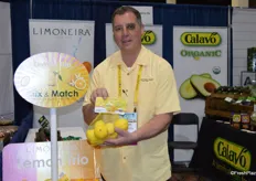 John Caragliano with Limoneira shows a bag of organic lemons with a bi-lingual label to serve the entire Canadian market.
